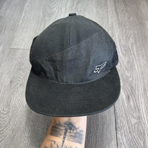Unbranded Other - Fox Racing Motocross Hat Cap Black Gray Snapback Vintage Late 1990's